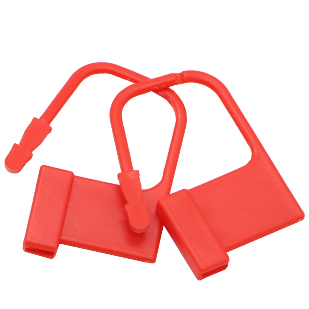 100pcs/Set Segel Apar Plastik Kunci Emergency Trolly Security Seal Plastik Segel Locis Security