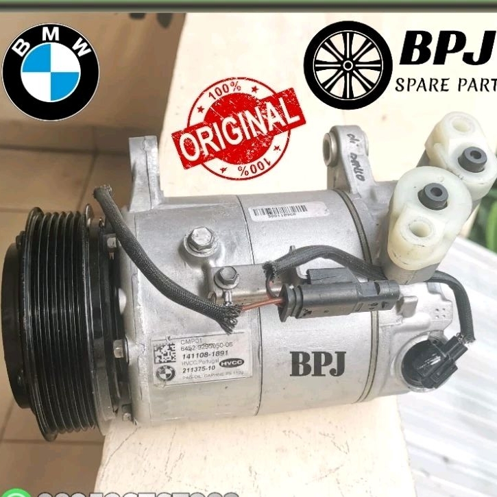 Compressor Compresor Kompresor AC BMW F10 520D 2016 ORI HVCC PORTUGAL ASLI 6PK