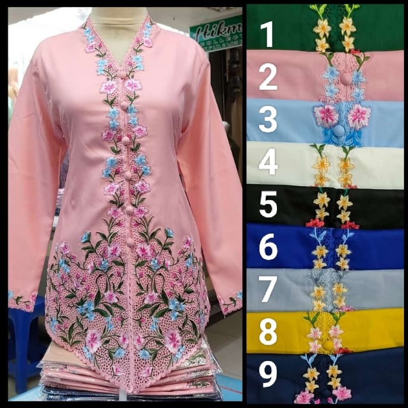 Kebaya encim bordir modern | kebaya encim Nayla