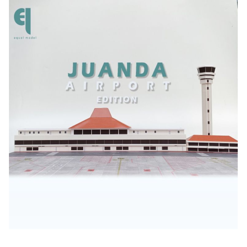 Diecast/Miniatur Terminal Bandara Pesawat Juanda skala 1/400