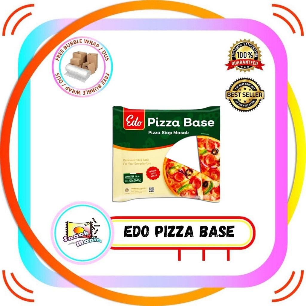 

EDO Pizza Base ~ 120 gr Roti Pizza Siap Masak Dough Frozen