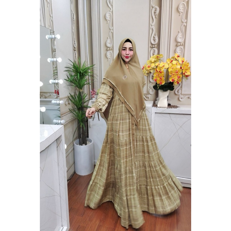 SET DRESS HOMEY ZULAIKHA TARTAN