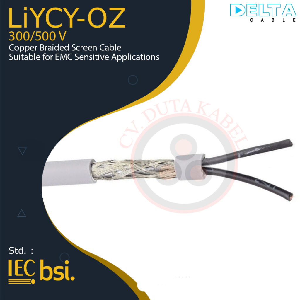 Kabel LiYCY-OZ 2x0,75 mm2 DELTA /2x0,75mm2/2x0.75 mm2/2x0.75mm2/2 x 0,75 mm/2x0,75mm2/ 2 x 0,75 mm