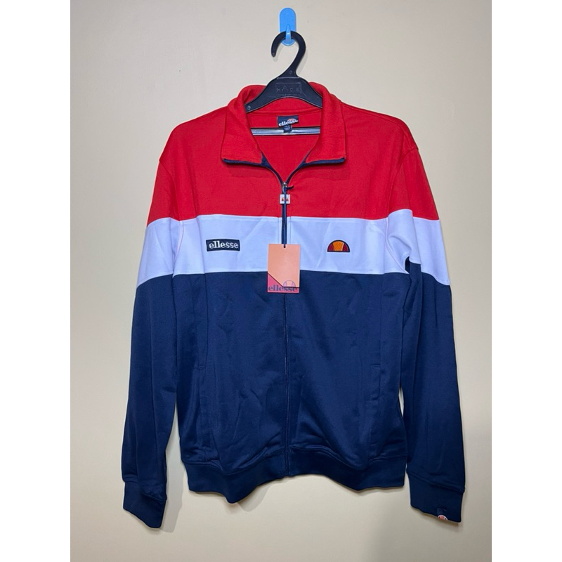 tracktop ellesse carpini red white navy