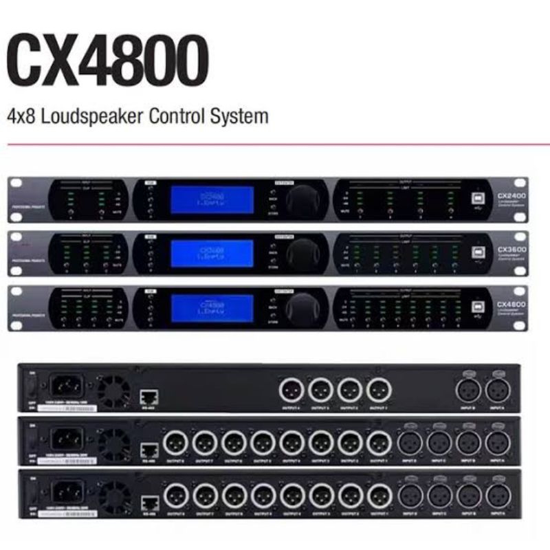 DBX CX4800 SPEAKER MANAGEMENT 4 IN 8 OUT DLMS CX 4800