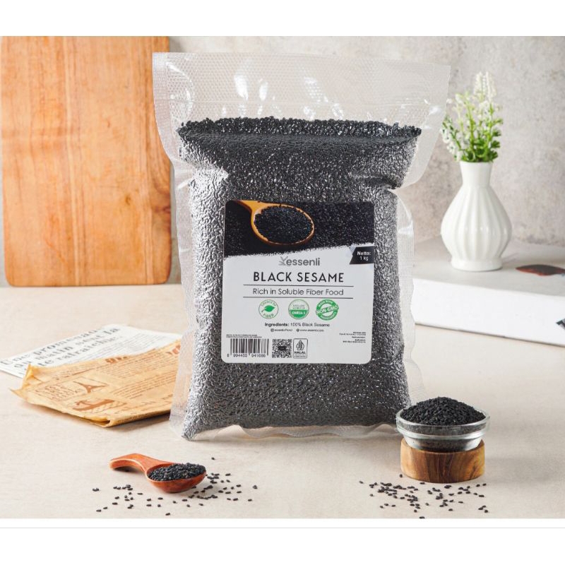 

Black Sesame Seed/Biji Wijen Hitam Kemasan 1Kg