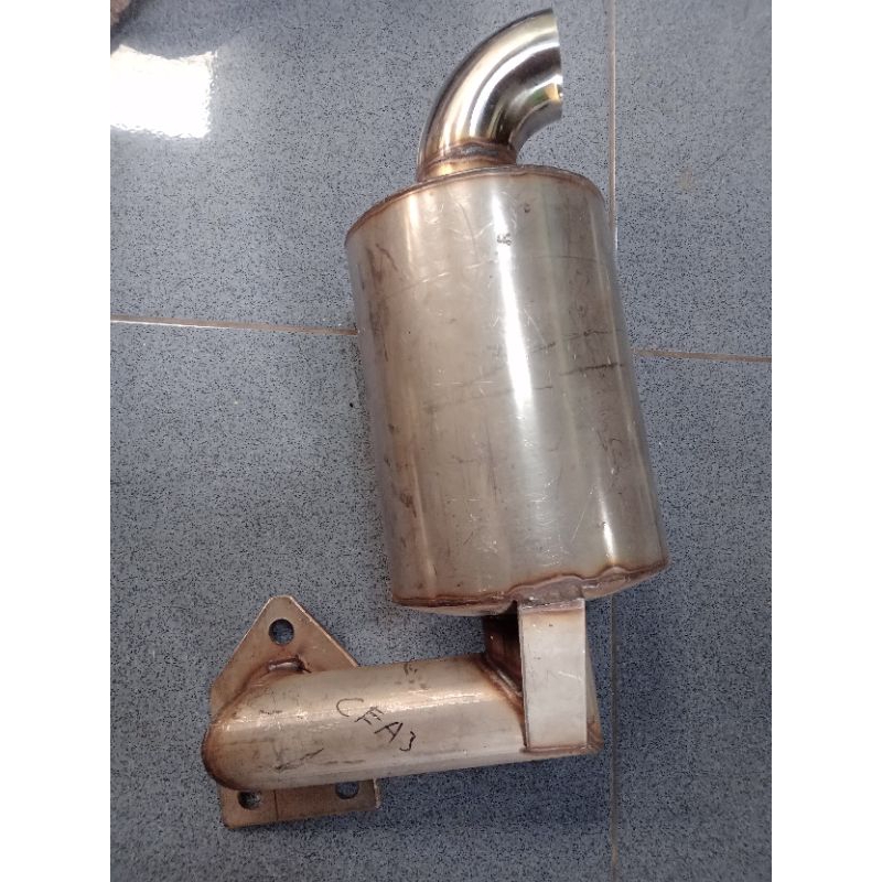 Knalpot stainless 3032pk fullset kakian non corong