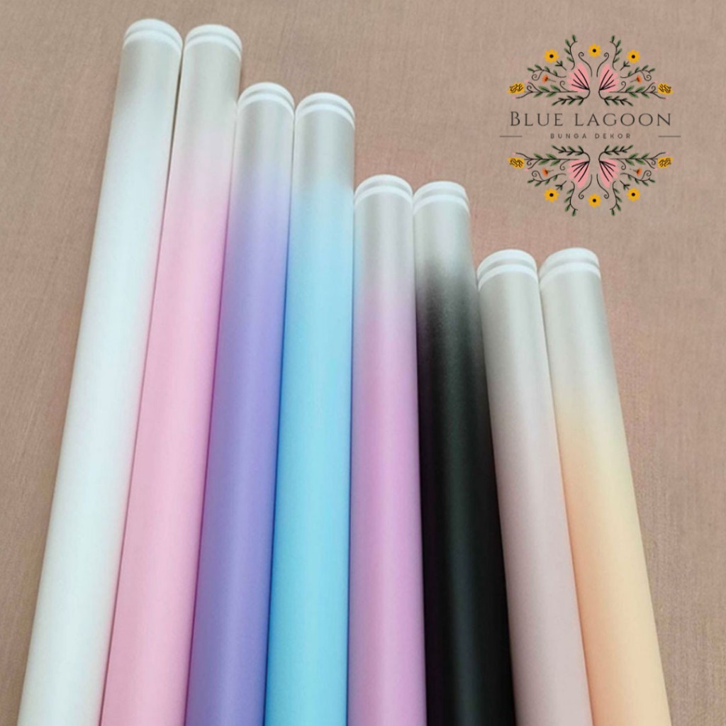 

Rainbow Cellophane Flower Wrapping Waterproof Kertas Bunga Buket Florsit Wrapping