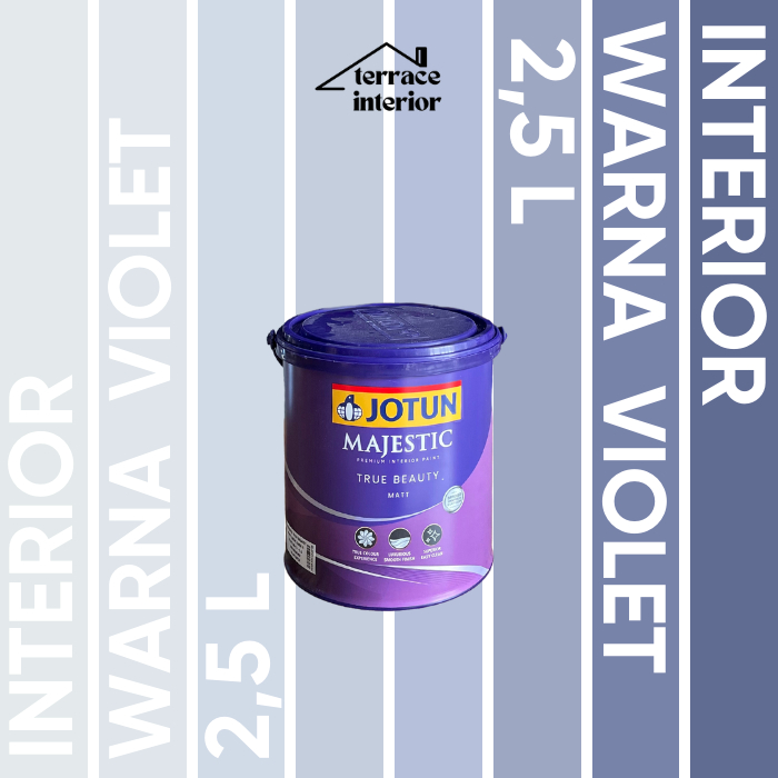 Cat Tembok Majestic Matt Interior Jotun warna violet 2.5 L