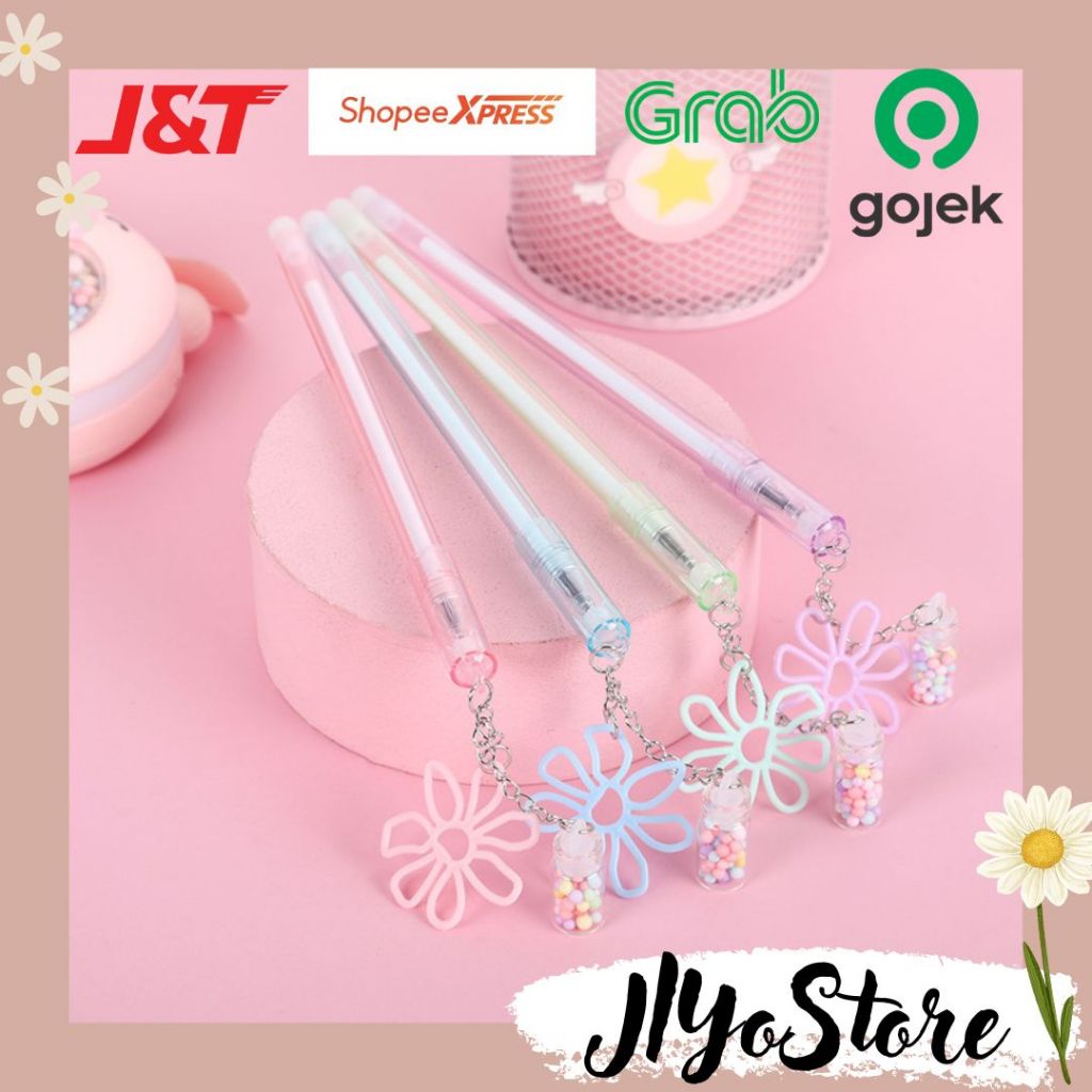 

Bolpen Bolpoin Pena Pulpen Gel Tinta Hitam Alat Tulis Peralatan ATK Sekolah Kantor Lucu Aesthetic