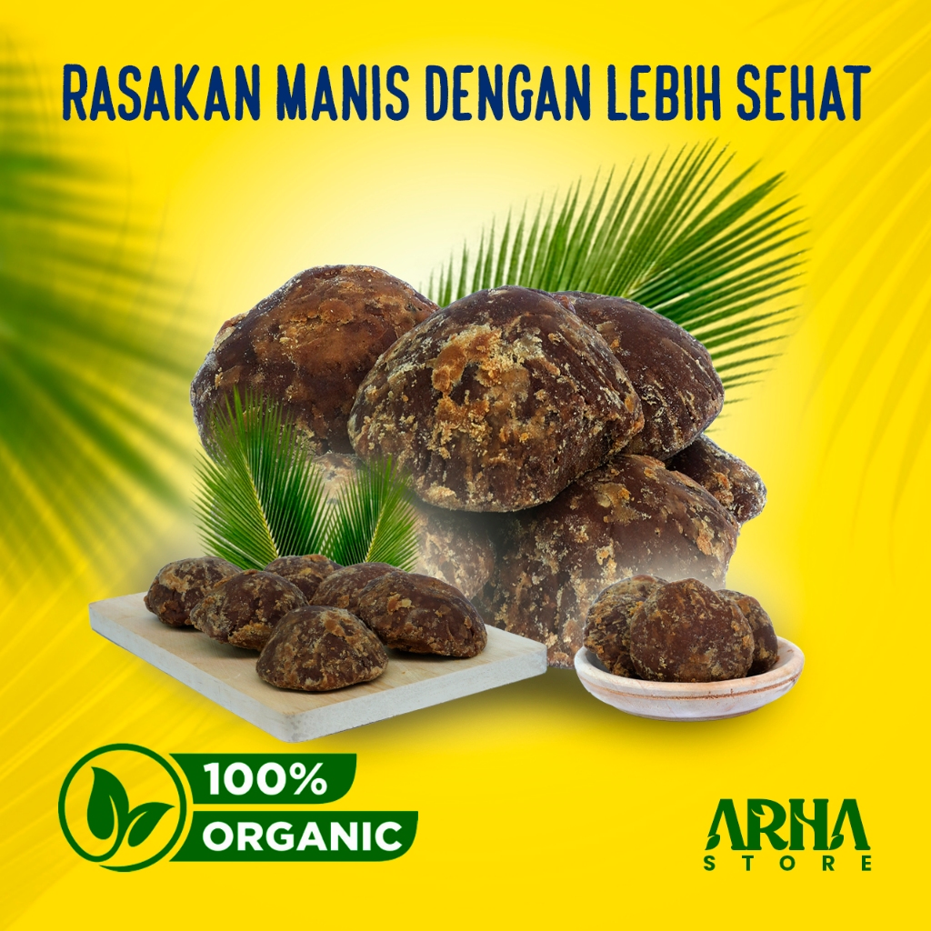 

ARHA - Gula Kelapa Premium Asli 1 Kg Organik 100% MURNI NIRA KELAPA ASLI TANPA CAMPURAN