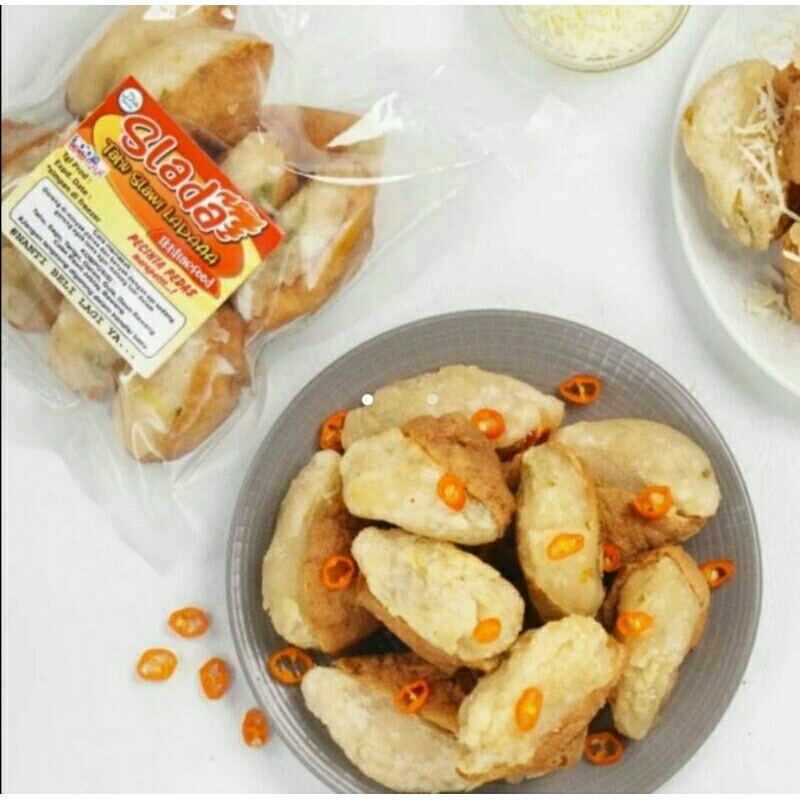 

Tahu Aci Isi 10 Slada Slawi Tajuna Ori/Pedas/Keju Frozen Fresh