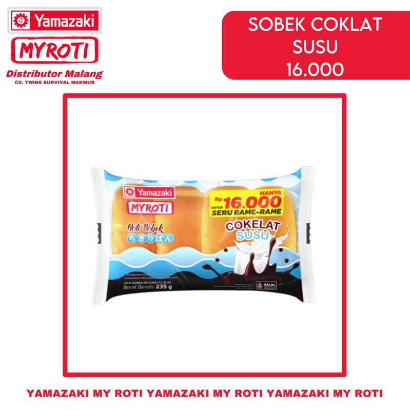 

ROTI SOBEK COKELAT SUSU YAMAZAKI MYROTI