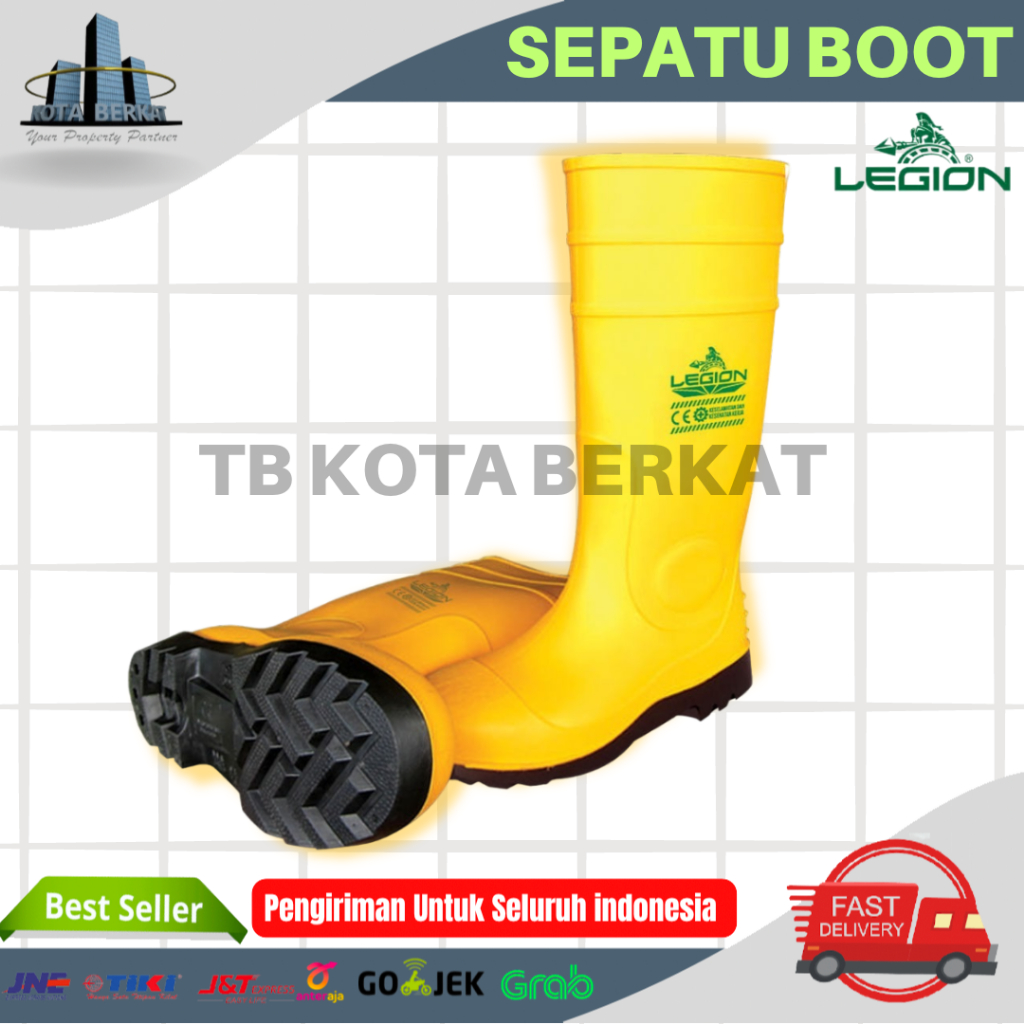 SEPATU BOOT LEGION / SEPATU APD / SEPATU KONTRUKSI / SAFETY BOOTS LEGION