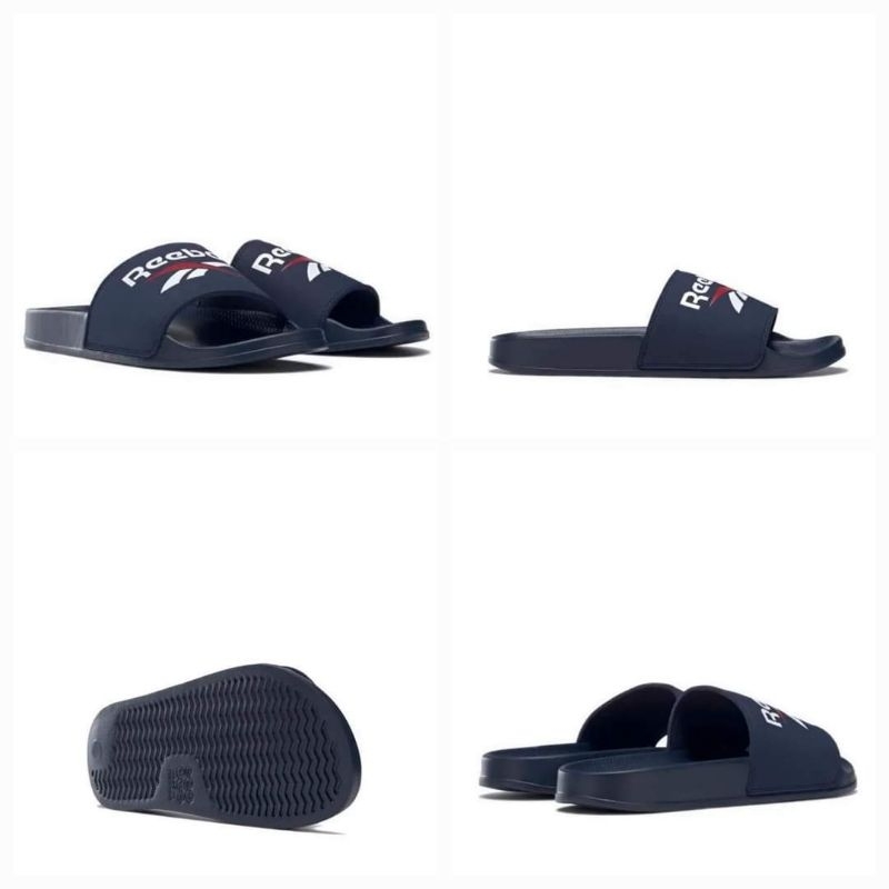 Saleee 100% Original Sandal Pria Reebok Fulgere Slide - Biru Navy Kode Produk : REE24-FZ0946