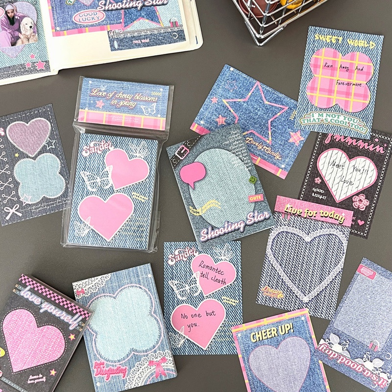 

Eeghrerr 100PCS Catatan Tempel Gaya Koboi Catatan Tempel Gaya Koboi Sticky Notes Lucu