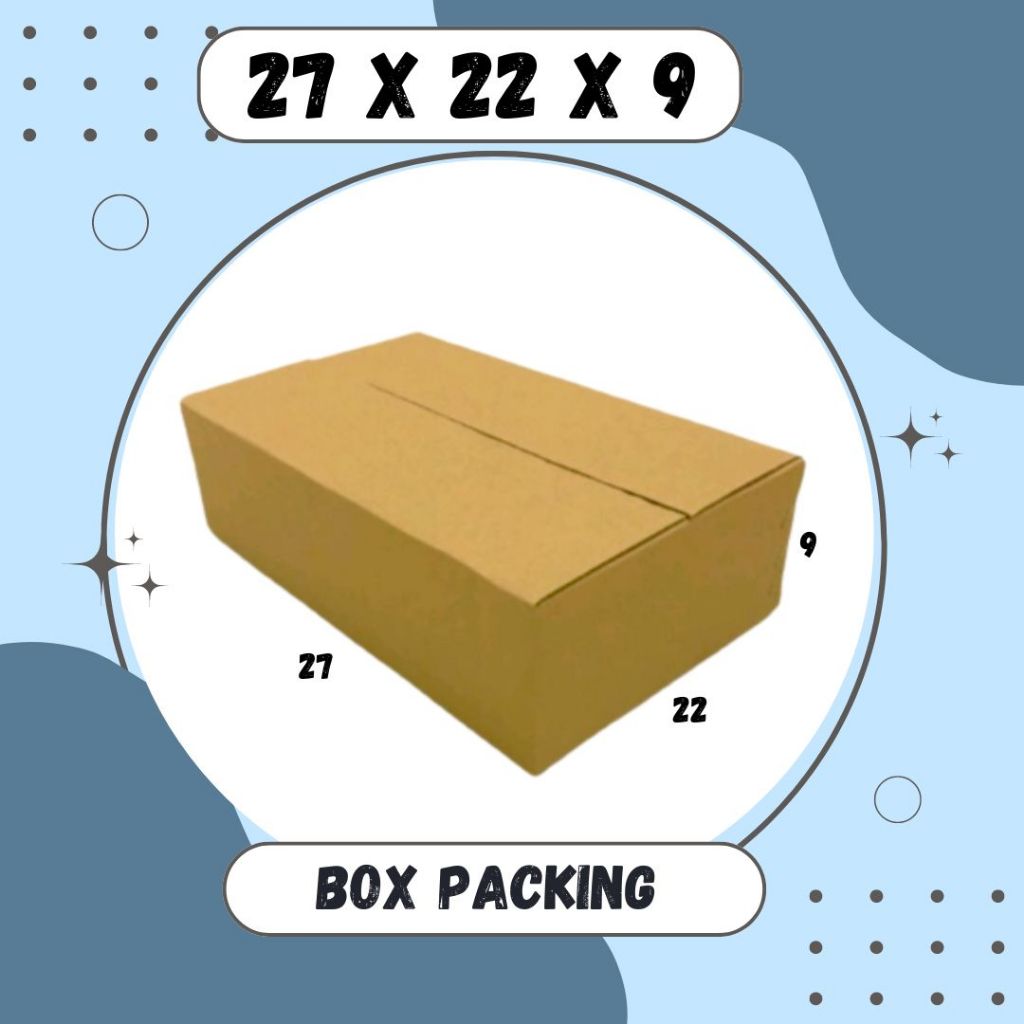 

Box 27x22x9 Packing A1 Dus Karton Kardus Kotak Kemasan Sparepart Assesoris