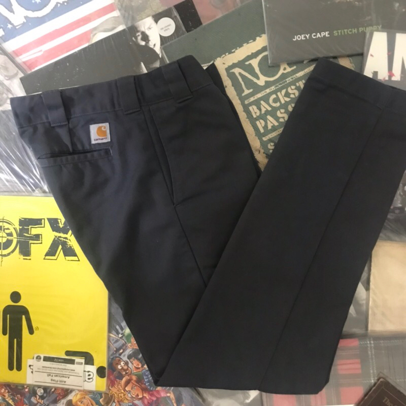 Celana panjang Carhartt WIP Master Pant Charcoal slim