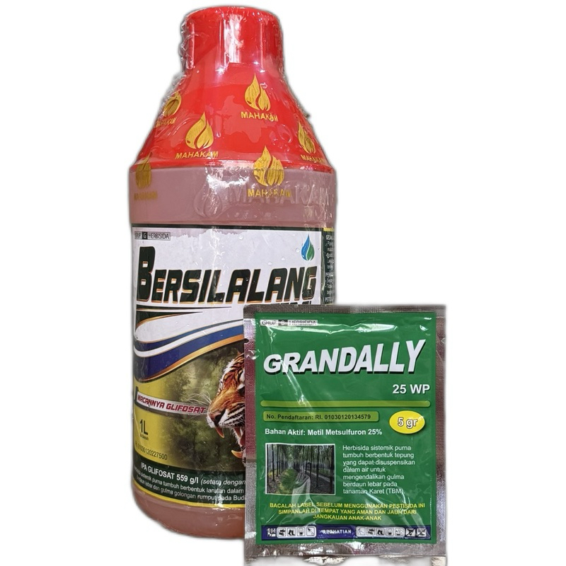 HERBISIDA BERSILALANG 559 SL 1 LITER/RACUN SISTEMATIK IPA GLIFOSAT 659 g/l GULMA LEBAR RUMPUT 1L