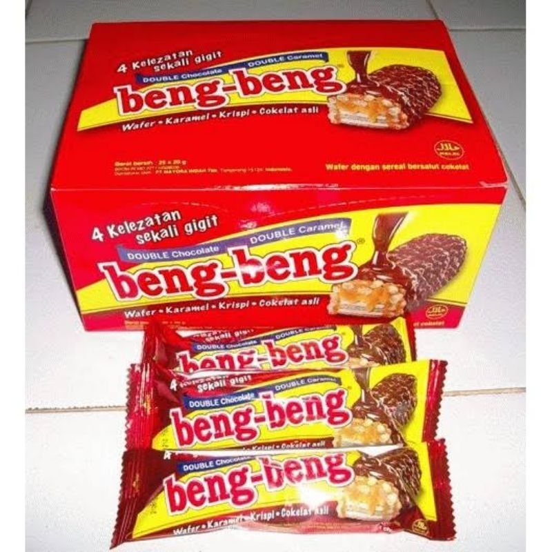 

Beng beng coklat caramel box isi 17 pcs