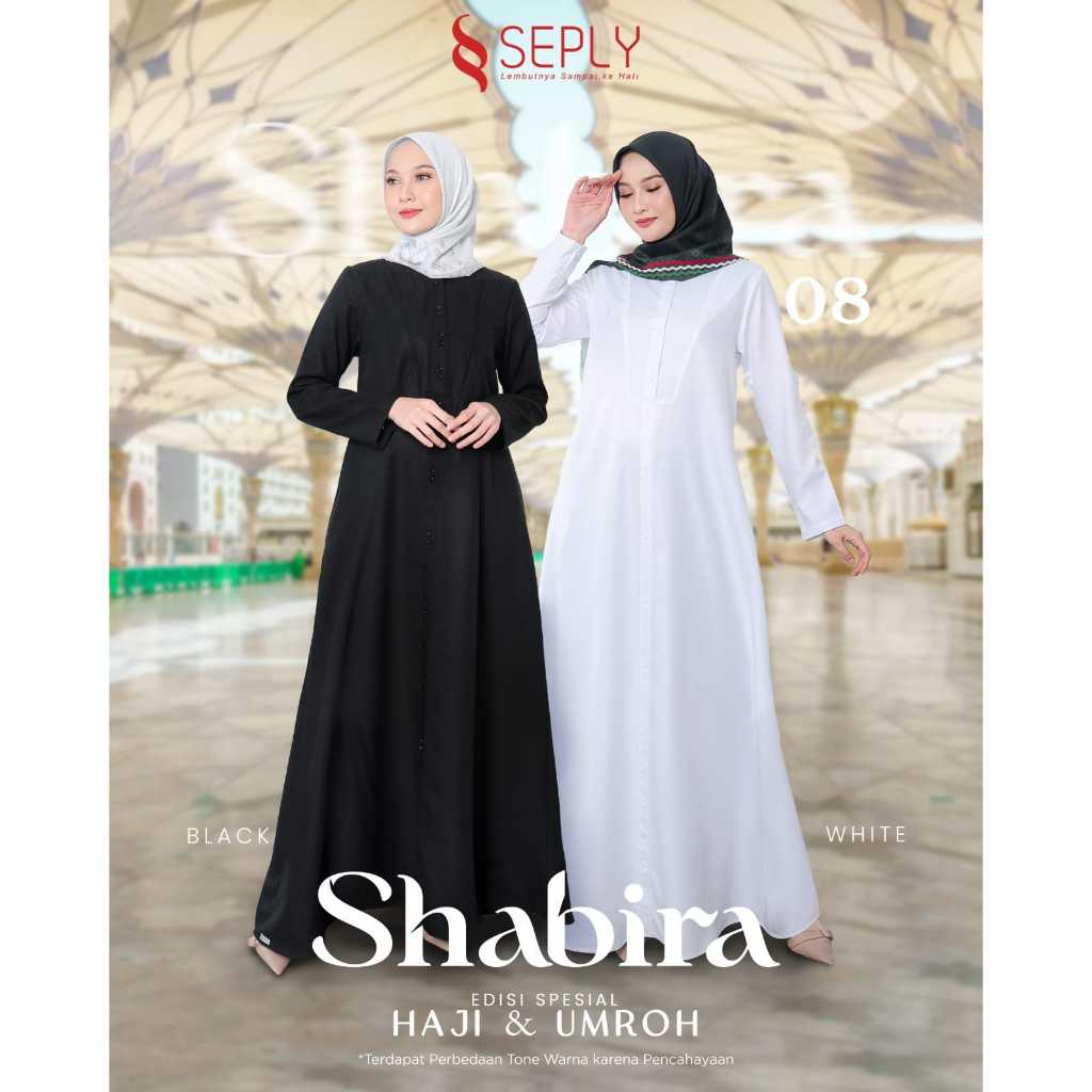 BAJU GAMIS SEPLY SHABIRA 08 PUTIH