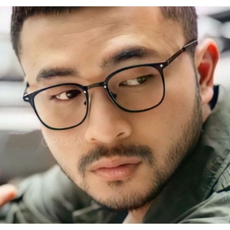 Kacamata photocromic pria kacamata anti radiasi kacamata fashion pria Frame Kacamata 6011