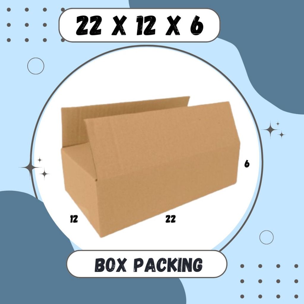 

Box Packing 22x12x6 Kardus A1 Karton Dus Kotak Kemasan Sparepart Jamu Madu Assesoris