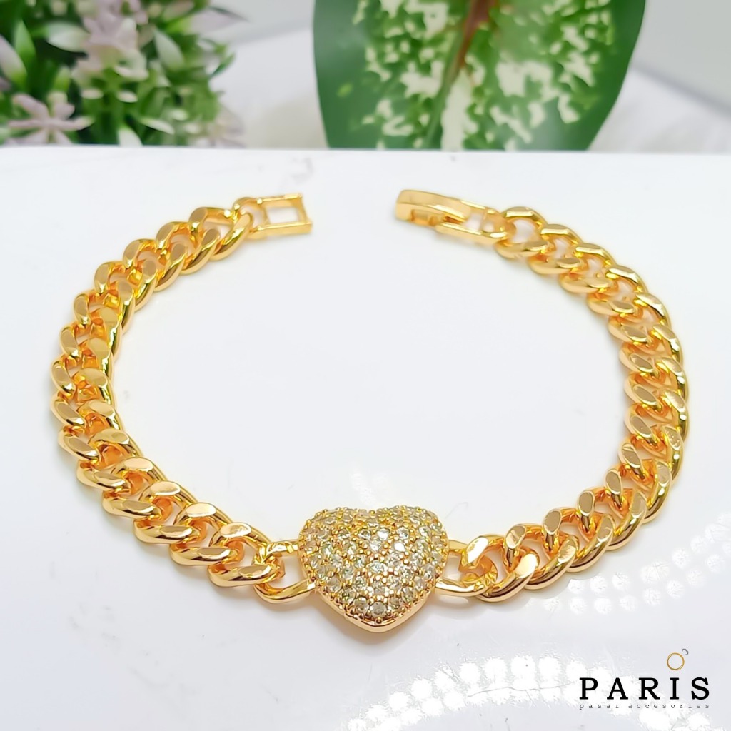 Gelang Rantai Perhiasan Wanita Dewasa Dan Remaja Lapis Emas GR.05