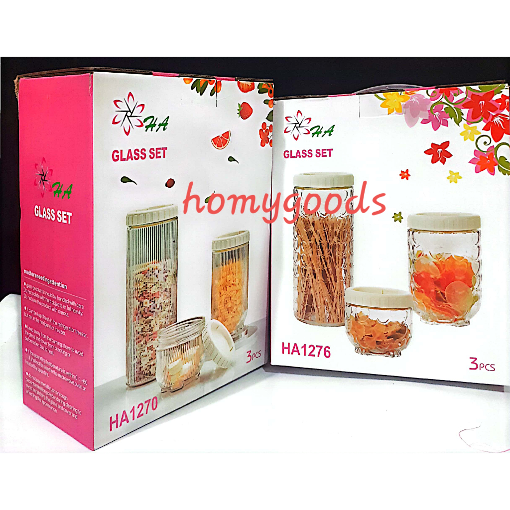 Glass Set Toples Kaca Set 3pcs HA1270 HA1276