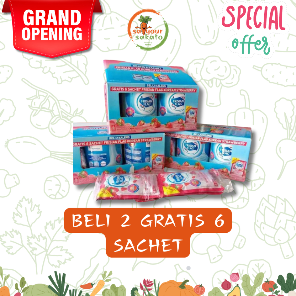 

Frisian Flag Beli 2 Kaleng Gratis 6 Sachet Korean Strawberry