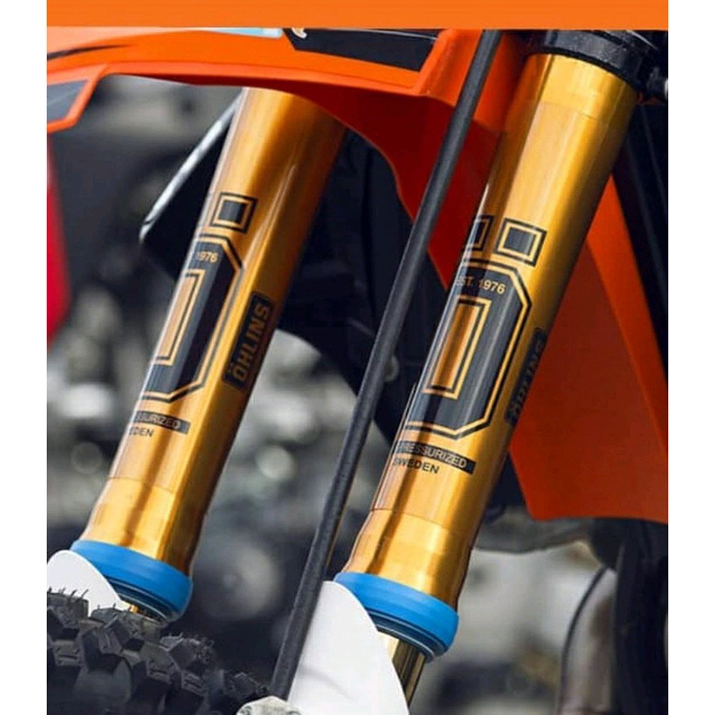 DECAL FORKS STIKER SHOCK DEPAN USD OHLINS WP SHOWA KYB KAYABA HUDGRAPHIX