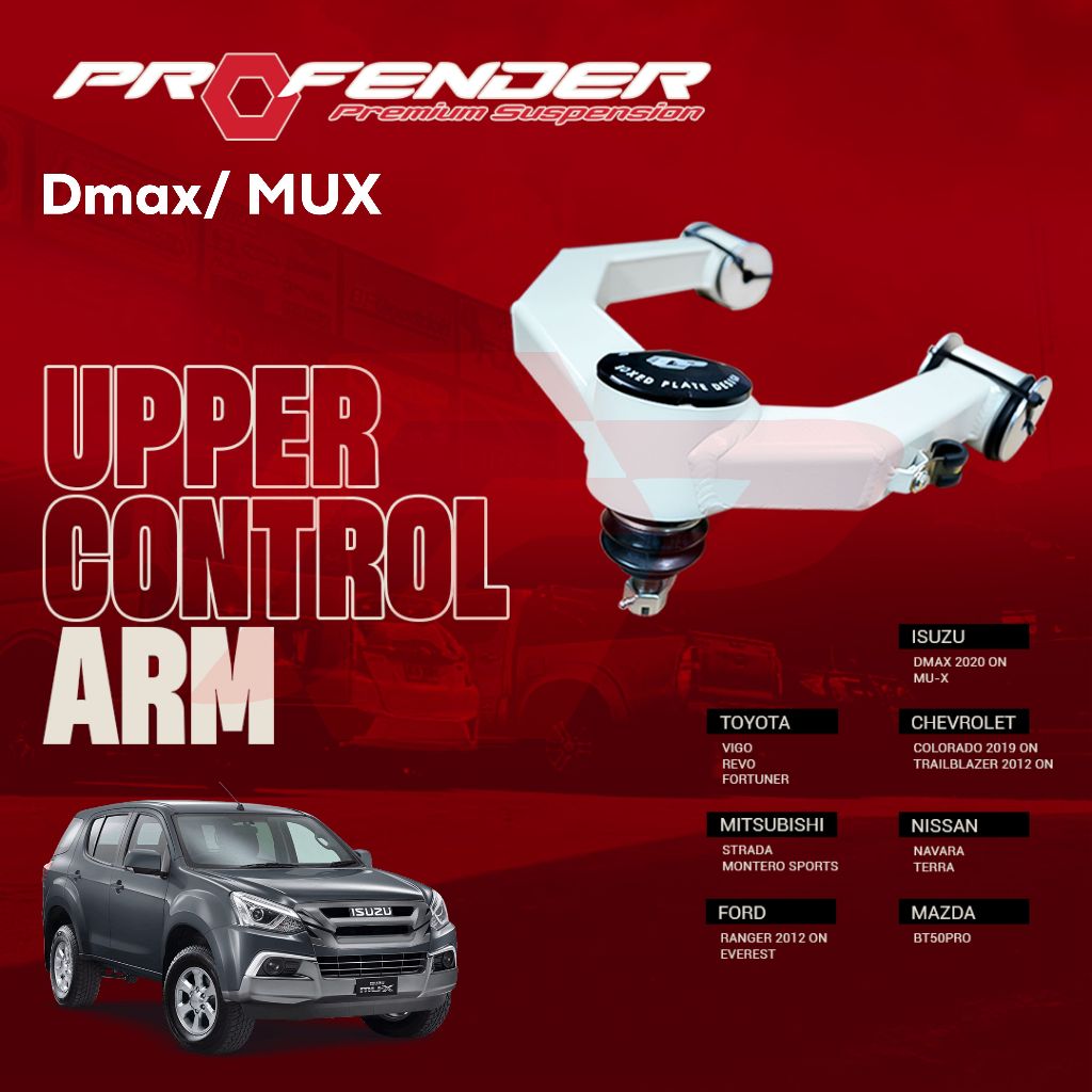 Aksesoris Lift kit Upper arm depan PROFENDER UCA - Merah - Isuzu DMAX MUX - Original Thailand Bagus 