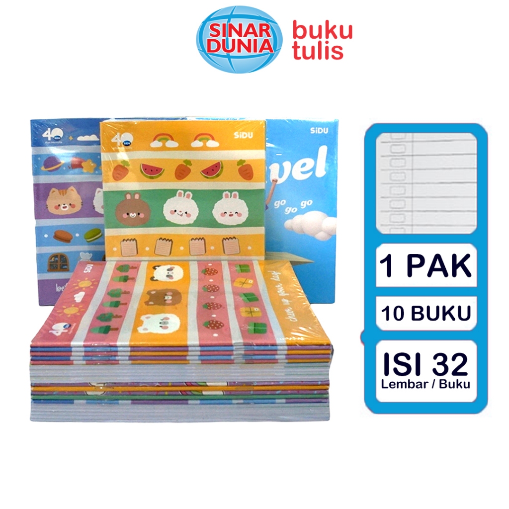 

Buku Tulis SIDU 32 lembar 1 pack | Buku Tulis SIDU 32 lembar ( isi 10pcs ) | Buku Tulis Siswa SD