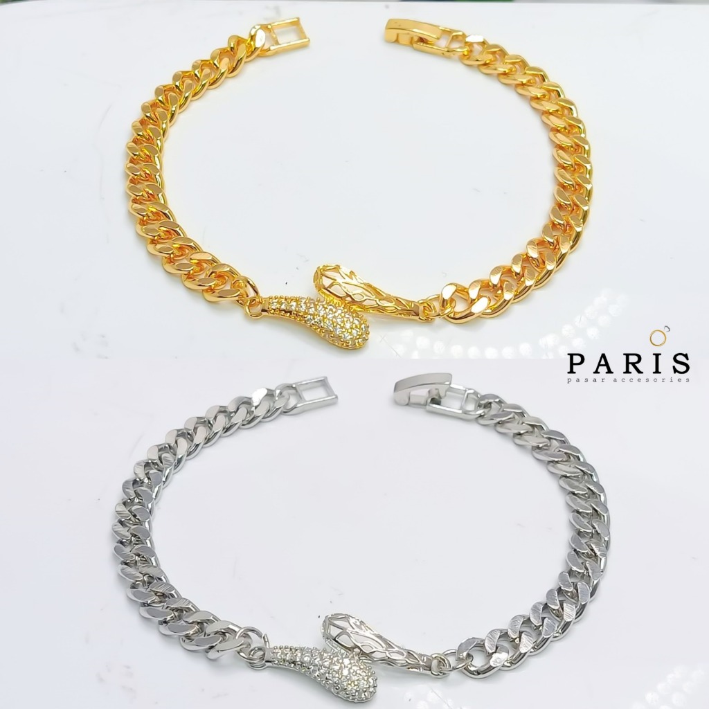 Gelang Rantai Perhiasan Wanita Dewasa Dan Remaja Lapis Emas Dan Perak GR.15