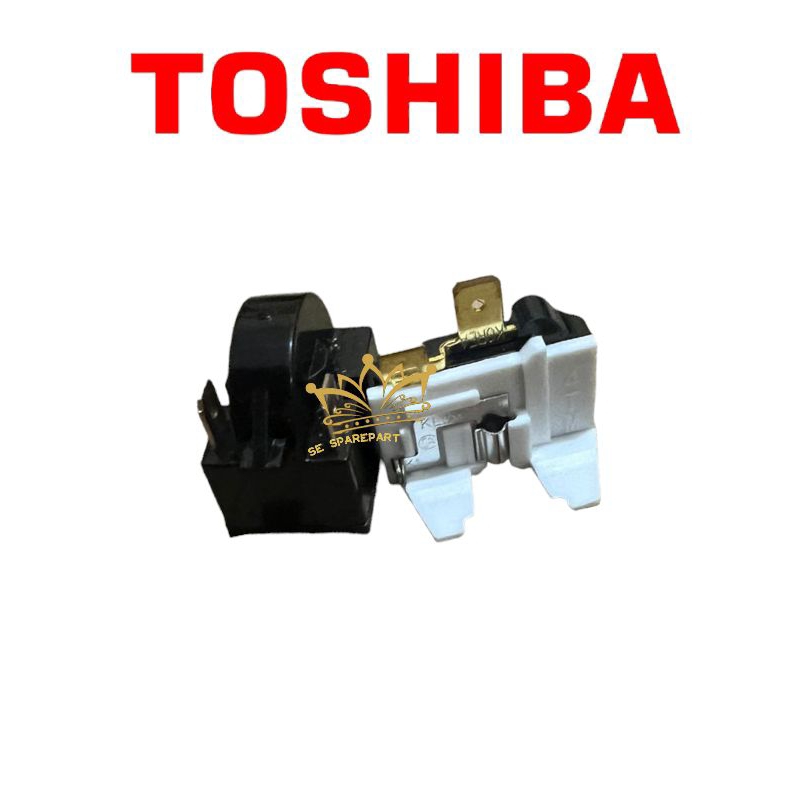 relay ptc overload kulkas TOSHIBA 2 pintu