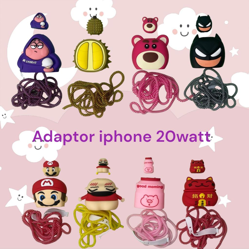 CASE ADAPTOR IPHONE 25W / 20W/ 18W / CASING KEPALA CHARGER IPHONE