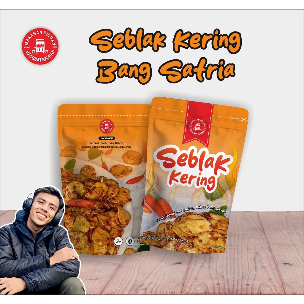 

SEBLAK KERING BANGSATRIA 170gr (Organik Food snack Pedas)
