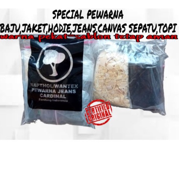 Lihat Disini NAPTOL HITAM WANTEX PEWARNA PAKAIAN JEANS ASLI PABRIK BANDUNG