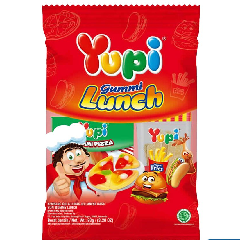 

YUPI Candy Gummy Lunch 93gr