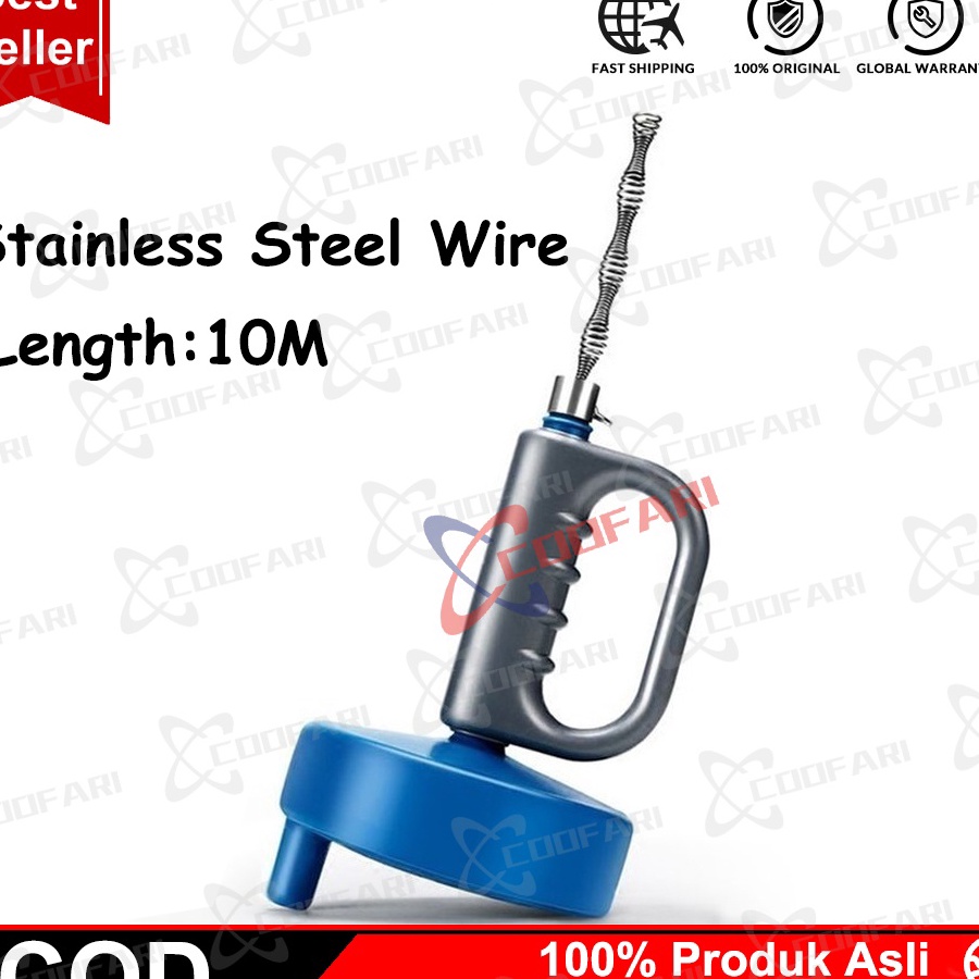 COD NEWPRODUCT PIPA PEMBERSIH SALURAN MAMPET PIPE CLEANER 1 METER SLING KAWAT ANTI MAMPET Alat Pembe