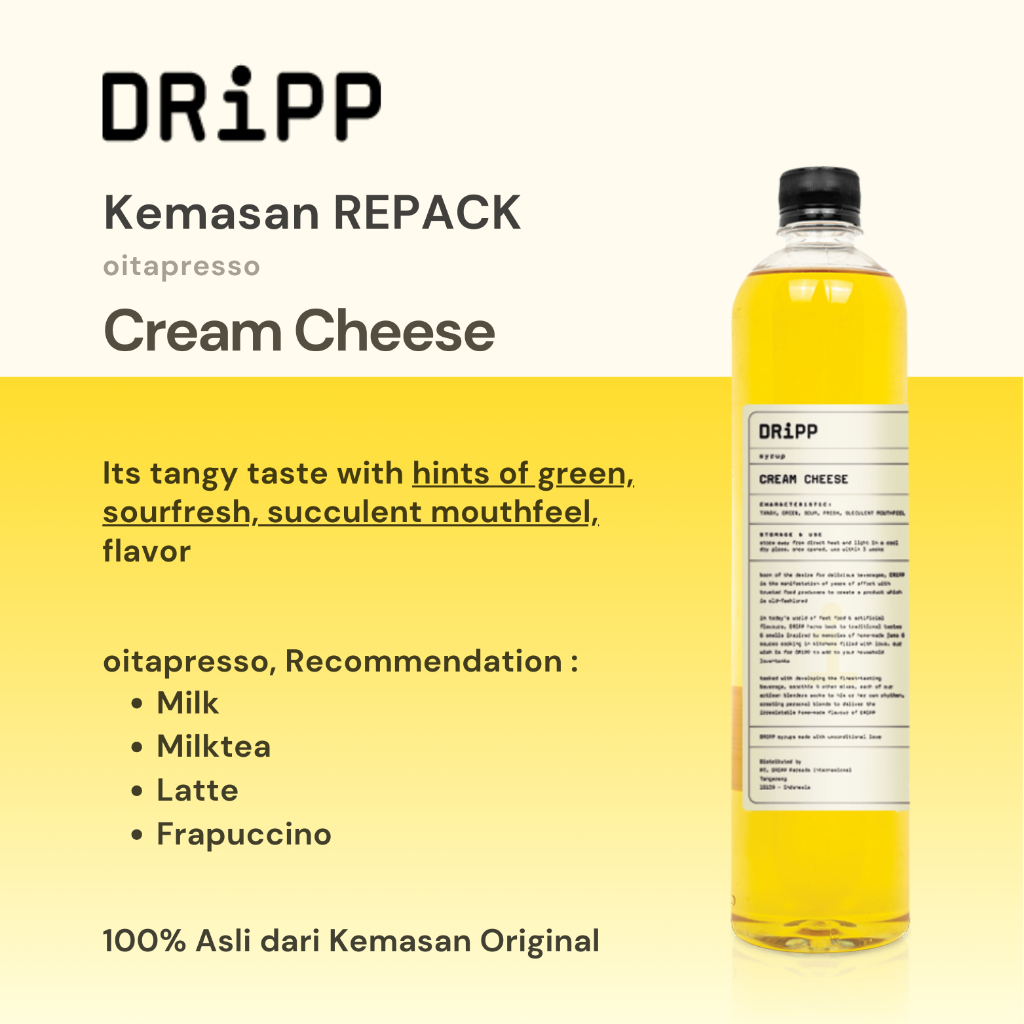 

REPACK - Dripp Cream Cheese Syrup [100] g