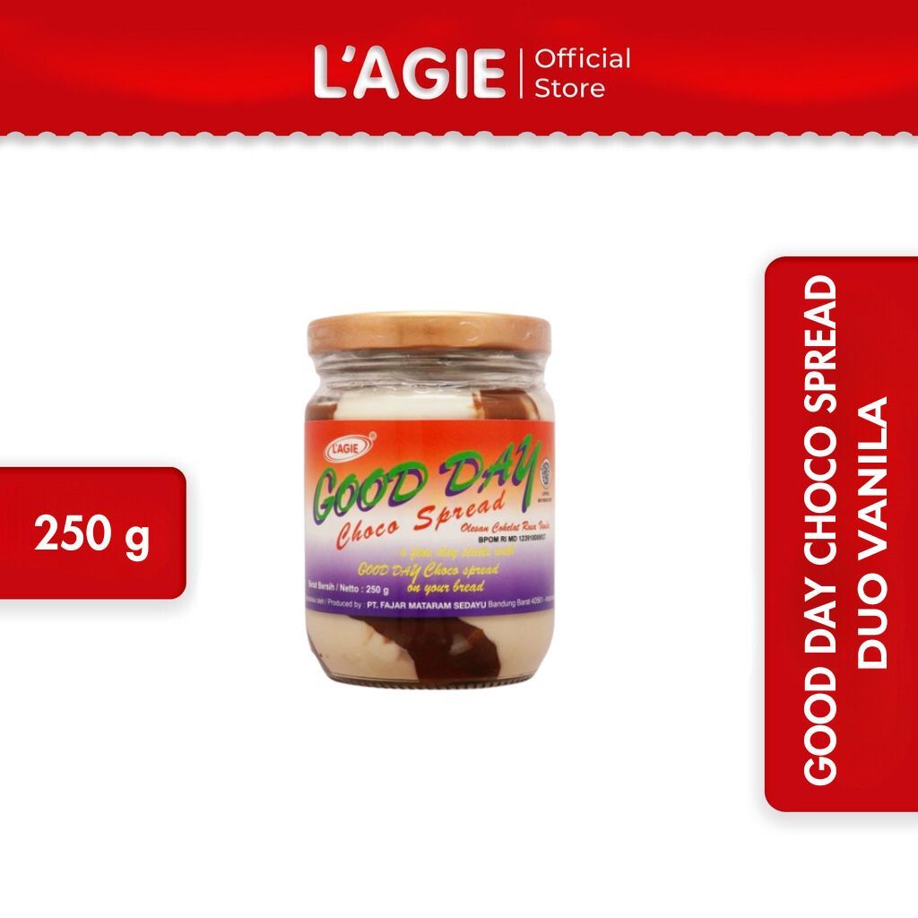 

Lagie Selai Coklat Good Day Choco Spread Duo Vanila 250gr