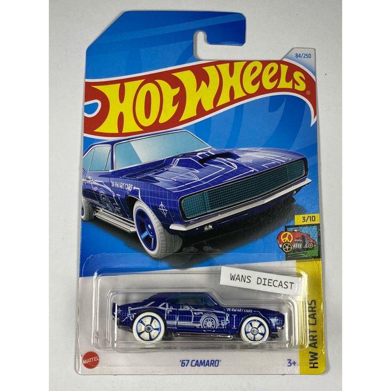 Hot Wheels 67 Camaro Biru