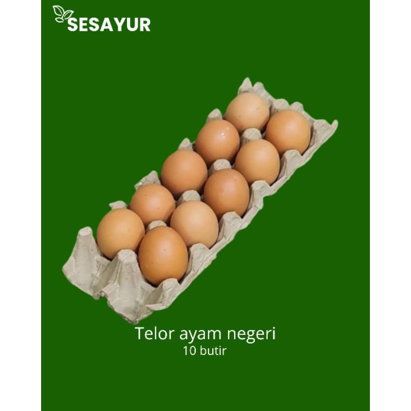 

SESAYUR - Telor ayam negeri 10 butir