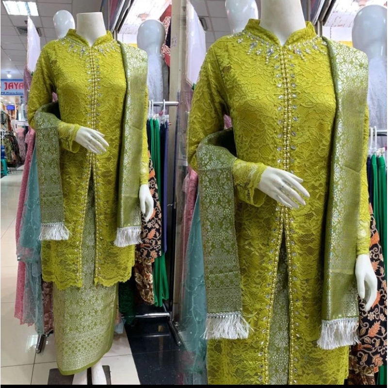 RB2 Setelan kebaya ibu hajat kebaya kondangan kebaya brukat ibu hajat kebaya moden