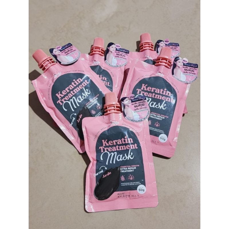 keratin hair mask sachet original Thailand/masker rambut/masker keratin rambut/keratin hair mask cha