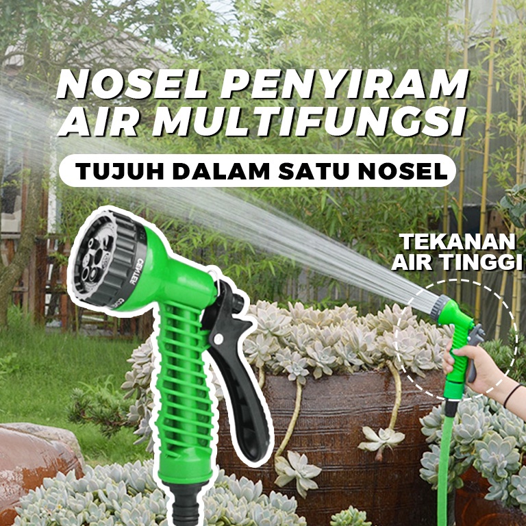 Serba diskon TERMURAH Semprotan Air 7 Posisi Semprotan Selang Cuci Motor Mobil Nozle SprayerSemprota