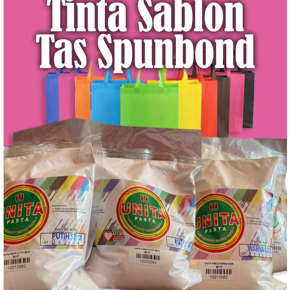 

Ready Terheboh Tinta RUBBER GL Pasta UNITA UNIMATE Tas Spunbond kemasan 1kg