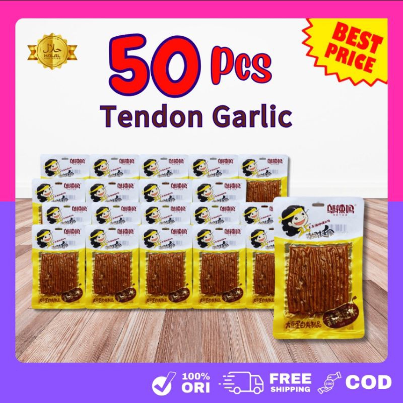 

(Halal) Wulama Latiao Paket 50 Pcs Garlic Stick 100Gr Vegetarian Snack Gluten Enak Viral