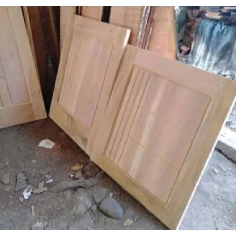 Shp1 Pintu Dan Kusen Dapur Kayu Mahoni Model Atas Bawa Minimalis